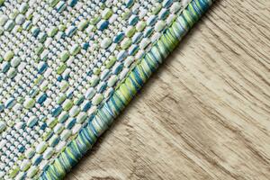 Dywany Łuszczów Kusový koberec Sion Sisal Aztec 22184 green/blue/ecru – na ven i na doma - 120x170 cm