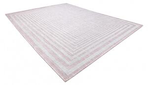 Dywany Łuszczów Kusový koberec Sion Sisal Labirinth 22376 pink/ecru – na ven i na doma - 120x170 cm