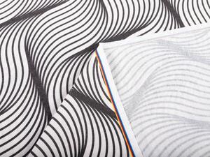 Biante Dekorační závěs PML-042 Černo-bílé vlnění 145x180 cm