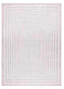 Dywany Łuszczów Kusový koberec Sion Sisal Labirinth 22376 pink/ecru – na ven i na doma - 200x290 cm