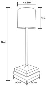 Globo 58487S - LED Stmívat dot nabíj stolní lampa DIXON 1,5W/5V 2200 mAh béžová