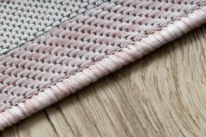 Dywany Łuszczów Kusový koberec Sion Sisal Labirinth 22376 pink/ecru – na ven i na doma - 80x150 cm