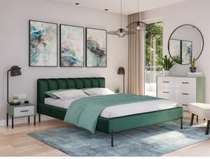 Čalouněná postel MILAN rozměr 160x200 cm Zelená