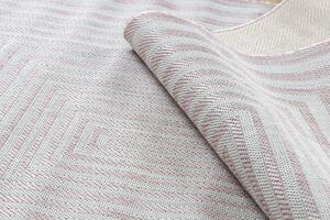 Dywany Łuszczów Kusový koberec Sion Sisal Labirinth 22376 pink/ecru – na ven i na doma - 120x170 cm