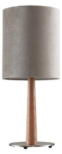 Lucande Heily stolní lampa, válec, 30 cm, šedá