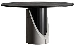 Černý dubový jídelní stůl Lyon Béton Sharp 140 cm