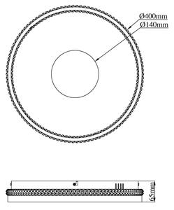 Globo 48563-30S - LED Stmív stropní svít SHIRLEY 30W/230V 2700-6500K pr. 41cm+DO