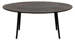 Černý Konferenční stolek Cres Ø 100 × 40 cm BASICLABEL