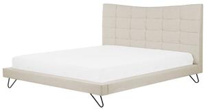 Béžová postel 180 x 200 cm LANNION