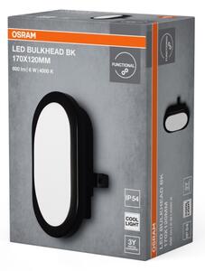 Osram - LED Venkovní nástěnné svítidlo BULKHEAD LED/6W/230V IP54 černá
