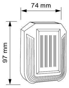 LED Solární nástěnné svítidlo LUCE LED/1,2V 400 mAh IP44