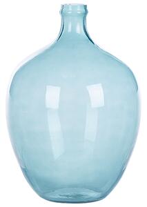 Skleněná váza na květiny 39 cm světle modrá ROTI