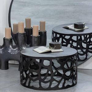 Černý Konferenční stolek Jasper 37 × 64 × 64 cm WOOOD