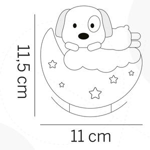 ONLI - LED Nabíjecí dětské noční světlo NUVOLINA LED/2,5W/5V pes/modrá
