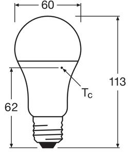 SADA 10x LED Žárovka CLASSIC A75 E27/10W/230V 4000K - Osram