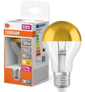 LED Žárovka se zrcadlovým vrchlíkem SUPERSTAR E27/7W/230V 2700K zlatá - Osram