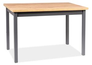 Jídelní stůl Sego105, dub lancelot/šedá, 100x60cm