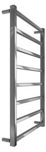 Koupelnový žebříkový radiátor TOKIO 174W/230V 80x53 cm nerez/lesklý chrom