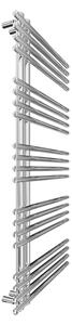 Koupelnový žebříkový radiátor INOX 368W/230V 109x53 cm nerez/lesklý chrom