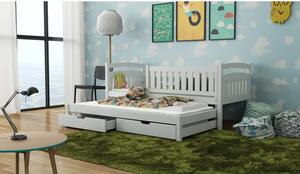 VÝPRODEJ - Dětská postel se šuplíky 80x180 GABINA - bílá