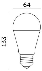 LED Žárovka GS E27/17W/230V 4000K
