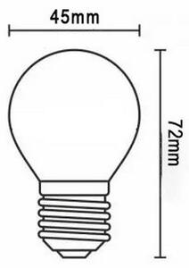 LED Žárovka FILAMENT G45 E27/2W/230V 3000K