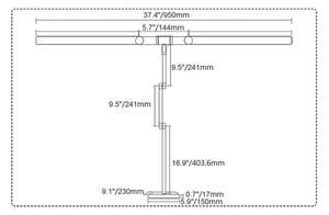 Brilagi-LED Stmívatelná dotyková stolní lampa VARIO LED/24W/230V 3000-6500K bílá
