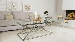 DekorStyle Konferenční stolek Diamanto Silver 2