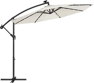 Vasagle & Songmics Zahradní deštník LONG LED