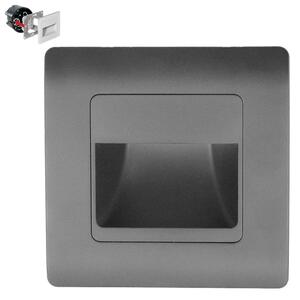 Emithor 70439 - LED Schodišťové svítidlo STEP LIGHT LED/1W/230V antracit