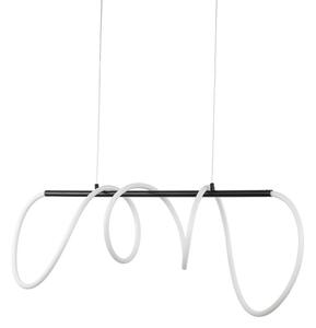 LED Lustr na lanku FLEXI LED/45W/230V 4000K černá