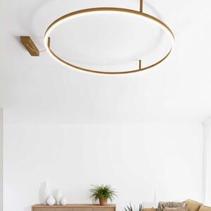 Ideal Lux - LED Stropní svítidlo ORACLE SLIM LED/29W/230V 3000K pr. 50 cm zlatá
