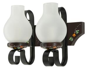 Brilagi - Nástěnné svítidlo QUEEN 2xE14/40W/230V buk/wenge