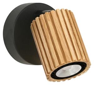 Brilagi - Nástěnné bodové svítidlo MODERN WOOD 1xGU10/8W/230V dřevo/černá