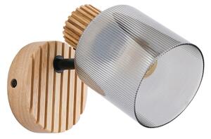 Brilagi - Nástěnné bodové svítidlo HYGGE 1xE14/15W/230V dřevo/kouřová