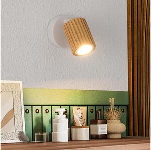 Brilagi - Nástěnné bodové svítidlo MODERN WOOD 1xGU10/8W/230V dřevo/bílá