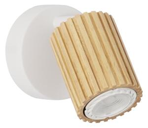 Brilagi - Nástěnné bodové svítidlo MODERN WOOD 1xGU10/8W/230V dřevo/bílá