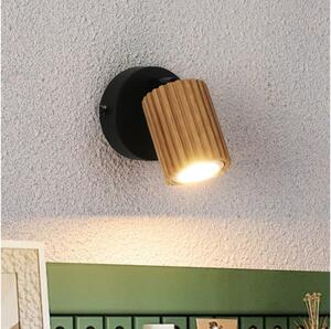 Brilagi - Nástěnné bodové svítidlo MODERN WOOD 1xGU10/8W/230V dřevo/černá
