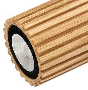 Brilagi - Nástěnné bodové svítidlo MODERN WOOD 1xGU10/8W/230V dřevo/černá