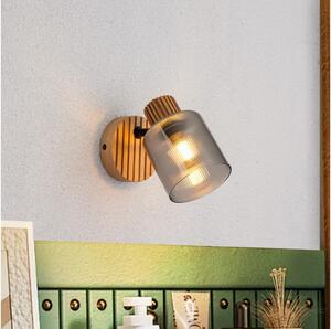 Brilagi - Nástěnné bodové svítidlo HYGGE 1xE14/15W/230V dřevo/kouřová