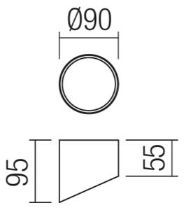 Redo 01-1626 - LED Bodové svítidlo UTO LED/6W/230V pr. 9 cm černá