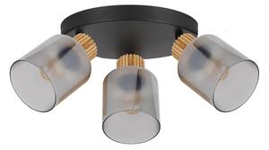 Brilagi - Bodové svítidlo HYGGE 3xE14/15W/230V černá/kouřová