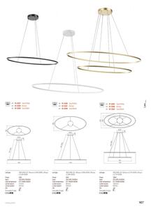 Redo 01-3339 - LED Stmívatelný lustr na lanku LEO LED/48W/230V černá
