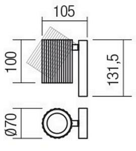 Redo 01-2548 - Nástěnné bodové svítidlo DELPHI 1xGU10/7W/230V bílá