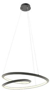 Redo 01-3378 - LED Stmívatelný lustr na lanku STORM LED/60W/230V černá