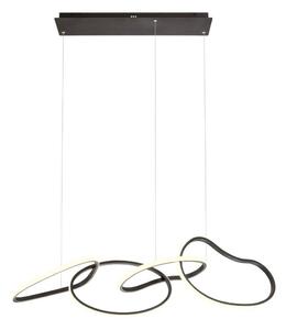 Redo 01-3390 - LED Stmívatelný lustr na lanku BIAS LED/90W/230V černá