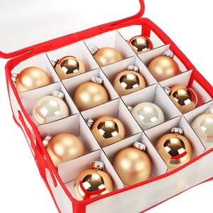 Vánoční úložný box na baňky, koule a vánoční ozdoby, 32kusů