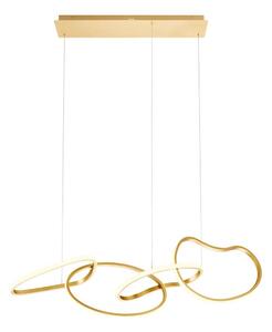 Redo 01-3389 - LED Stmívatelný lustr na lanku BIAS LED/90W/230V zlatá