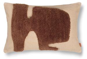 Ferm Living Polštář Lay Cushion Rectangular, Sand/Sugar Kelp