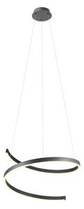 Redo 01-4015 - LED Stmívatelný lustr na lanku SCROLL LED/38W/230V černá